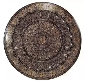 Тарілка бронзова настінна "Павліни" (d-49 см)A