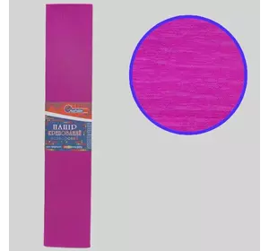 Креп-папір 100%, темно-рожевий 50*200см, 20г/м2