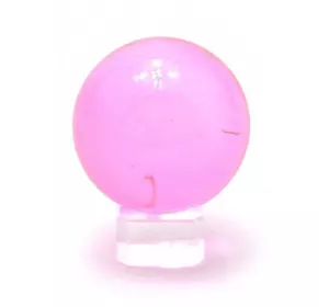Куля кришталева на підставці рожева (5 см)