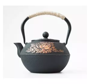 Чайник чавунний Тецубін із ситом "Півонії" 1100 мл. 18*16*19,5см. 1485