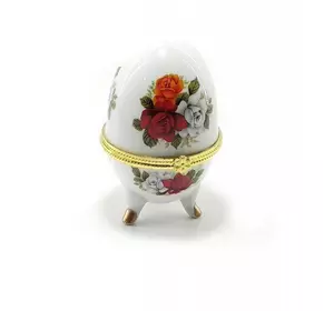 Шкатулка яйце "Троянди" (10х6х6 см)G