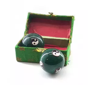 Кулі масажні музичні "Інь Янь" зелені (d-4,2 см)