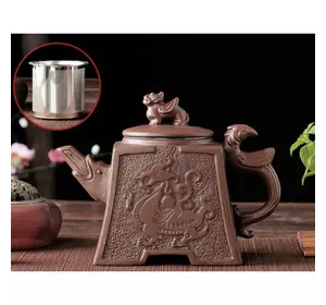 Чайник "Античний дракон" коричневий 600мл. 18,5*8,5*14см.