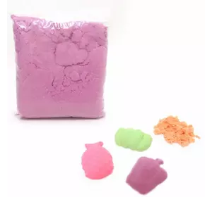 Пісок кінетичний "Pink", 1кг, кварцова основа