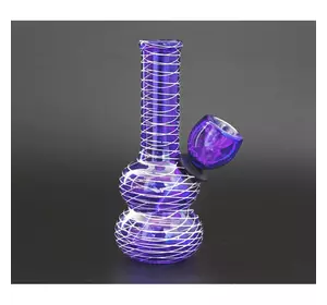 Бонг скляний PGWP-103 Фіолетовий 6*4,5*11,5см.