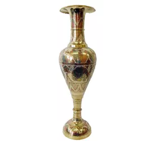 Ваза бронзова кольорова (60х17х17 см)(Flower vase Kashmiri Clr 24")