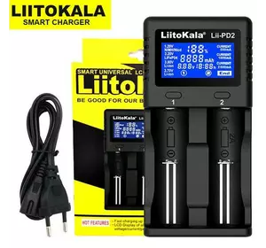 Зарядний пристрій LiitoKala Lii-PD2, 2xАА/ ААА/18650/ 26650/ 21700