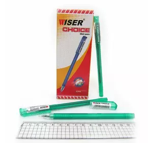 Ручка гелева Wiser "Choice" 0,6 мм зелен