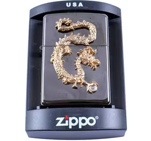 Запальничка бензинова Zippo Золотий дракон №4227