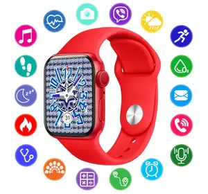 Smart Watch NB-PLUS, бездротова зарядка, red