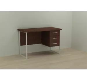 Письмовий стіл Гаррі 75x140x60 білий ДСП Венге 32мм