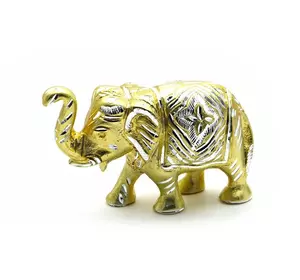 Слон різьблений алюміній (19х10,5х6 см)(Elephant med Fine)