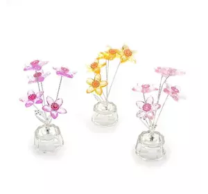 Квітка кришталева (5 квіток)(8403)(15х5х5 см)