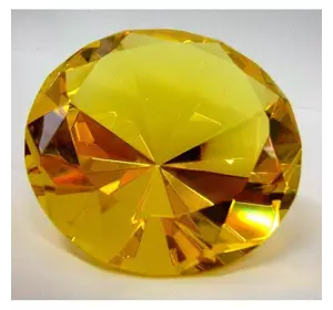 Кришталевий кристал жовтий (8 см)