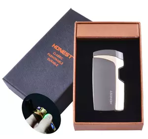 Електроімпульсна запальничка в подарунковій коробці Honest №HL-97-3
