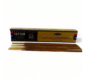 Affectionate premium incence sticks (Ласкавий)(Satya) пилкові пахощі 15 гр.