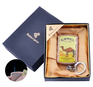 Запальничка-брелок в подарунковій коробці CAMEL (Гостре полум'я) №XB-8-2