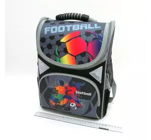 Рюкзак коробка "Football" 13,5" 34*26*14,5 см, 3 відд., ортоп., светоотраж.