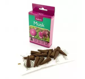 Musk Premium Incense Cones (Муск) (Tulasi) Конуси