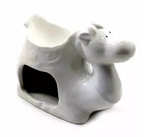Аромалампа керамічна "Верблюд" білий (9х10х6 см)