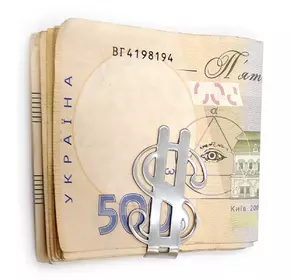 Зажим для денег "$" (5х3х0,6 см)