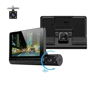 Автомобільний відеореєстратор T710TP, LCD 4", 1080P Full HD, 3 камери