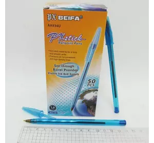 Кулькова ручка Beifa- 1мм, синій колір