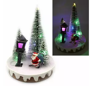 Новорічна LED декорація 3D фігурки "Ялинки" 14х10,5см, 1шт/етик.