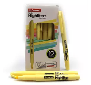 Текстовыделитель пастель "Luxor" "Highliters" 1-3,5 mm тонк. жовтий.