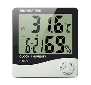 Термометр із гігрометром HTC-1
