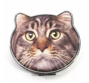 Дзеркальце косметичне "Кішка" (8х7,5х1,5 см)