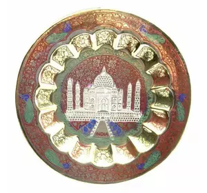 Тарілка бронзова настінна "Тадж-Махал"(17,7 см)