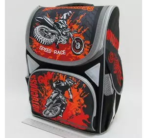 Рюкзак коробка "Motocross" 13,5'' 3 отд., ортопедический, светоотраж.