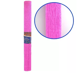 Креп-папір 150%, рожевий 50*200см, 1pc/OPP, засн.95г/м2, заг. 238г/м2