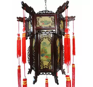 Ліхтар китайський дерев'яний