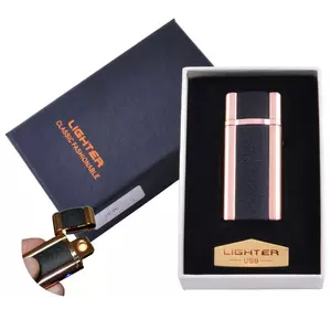 USB запальничка в подарунковій упаковці Lighter (Спіраль розжарювання) №HL-46-2