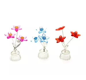 Квітка кришталева (3 квітки)(8402)(4,5х4,5х10см)