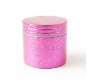 Гріндер алюмінієвий магнітний 4 частини GR-79 3,2*3,2*3 см. Рожевий