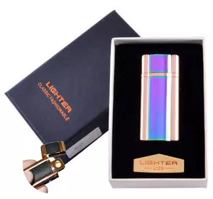USB запальничка в подарунковій упаковці Lighter (Спіраль розжарювання) №HL-45-2