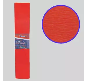 Креп-папір 110%, темно-оранжевий 50*200см, засн.20г/м2, заг. 42г/м2