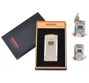 USB запальничка в подарунковій упаковці HENGDA (Спіраль розжарювання, Лічильник підпалу) №XT-4873-1
