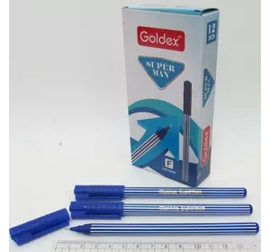 Ручка масляна Goldex SUPERMAN #821 Індія Blue 0,7 мм