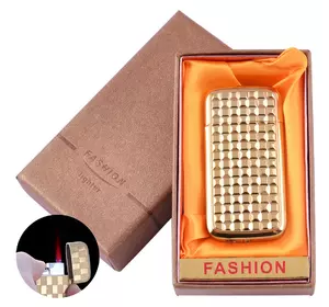 Запальничка в подарунковій коробці FASHION (Турбо полум'я) №XT-72 Gold