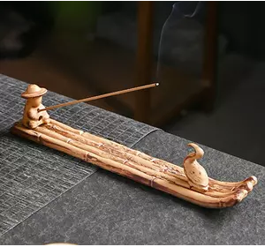 Підставка під аромапалички керамічна Бамбуковий човен Бамбуковий човен
