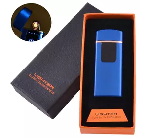 USB запальничка в подарунковій коробці LIGHTER (Спіраль розжарювання) №HL-132 Blue