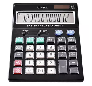 Калькулятор 5812L, подвійне живлення
