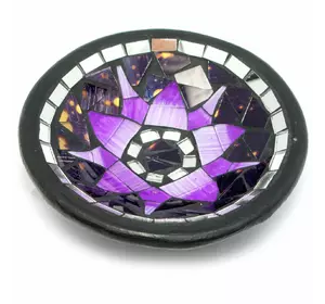 Тарілка теракотова з мозаїкою "Лотос" (d - 14,5 h-3 см)