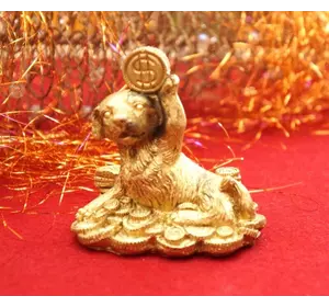 Собачка з символом під бронзу №2