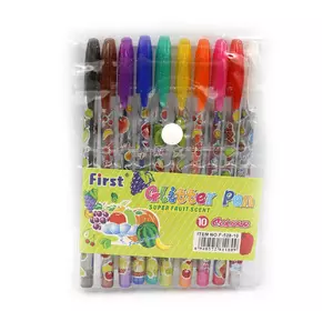 Набір гелевих ручок "Glitter pens" 10шт., PVC