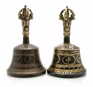 Дзвін чакровий (d-8,7,h-15 см)(Bell Itching No.3 Black/Gold)